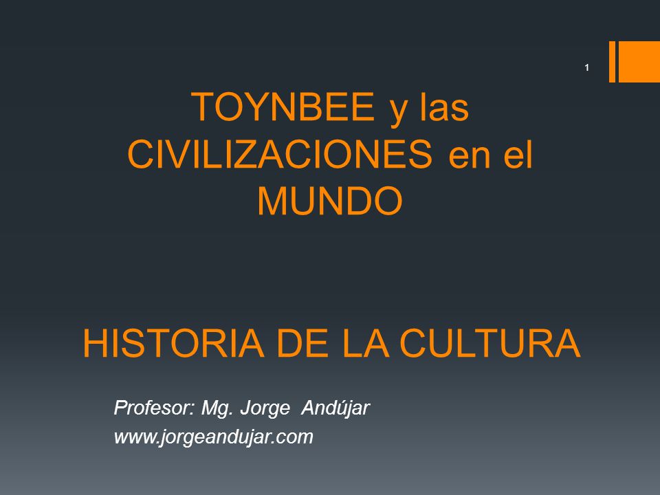 TOYNBEE y las CIVILIZACIONES en el MUNDO HISTORIA DE LA CULTURA