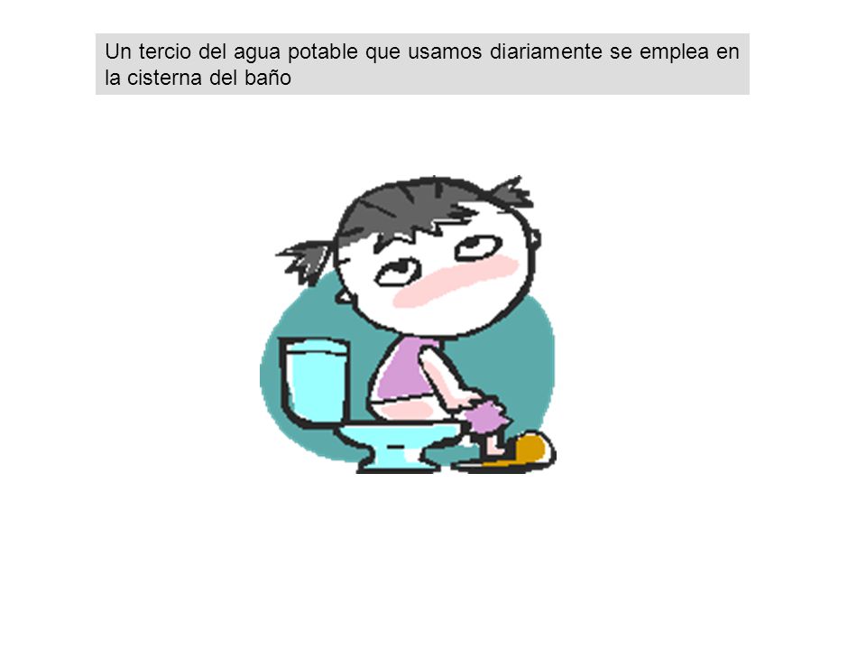 Un tercio del agua potable que usamos diariamente se emplea en la cisterna del baño