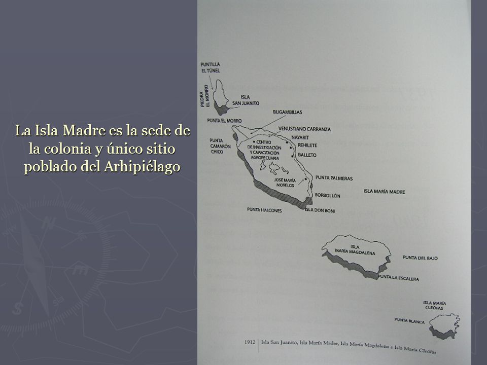 La Isla Madre es la sede de la colonia y único sitio poblado del Arhipiélago