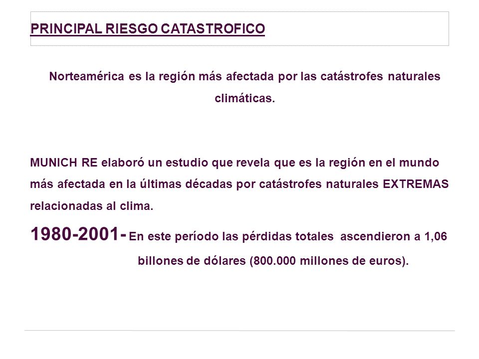 Norteamérica es la región más afectada por las catástrofes naturales