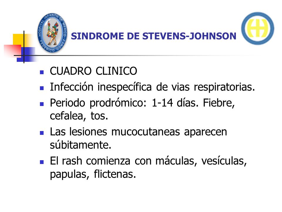 SINDROME DE STEVENS-JOHNSON