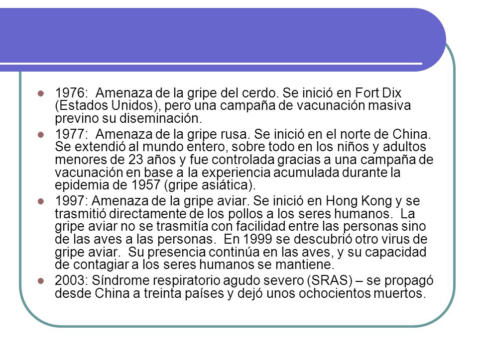 1976: Amenaza de la gripe del cerdo