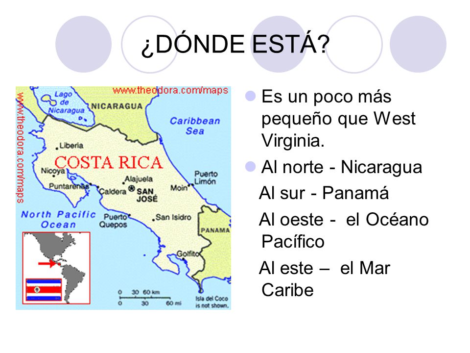 ¿DÓNDE ESTÁ Es un poco más pequeño que West Virginia.