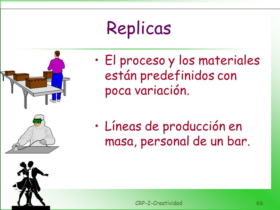 Formulación Los procesos y los materiales estan claramente definidos, se permiten variaciones dentro de unos limites acordados, incluso se agradecen.