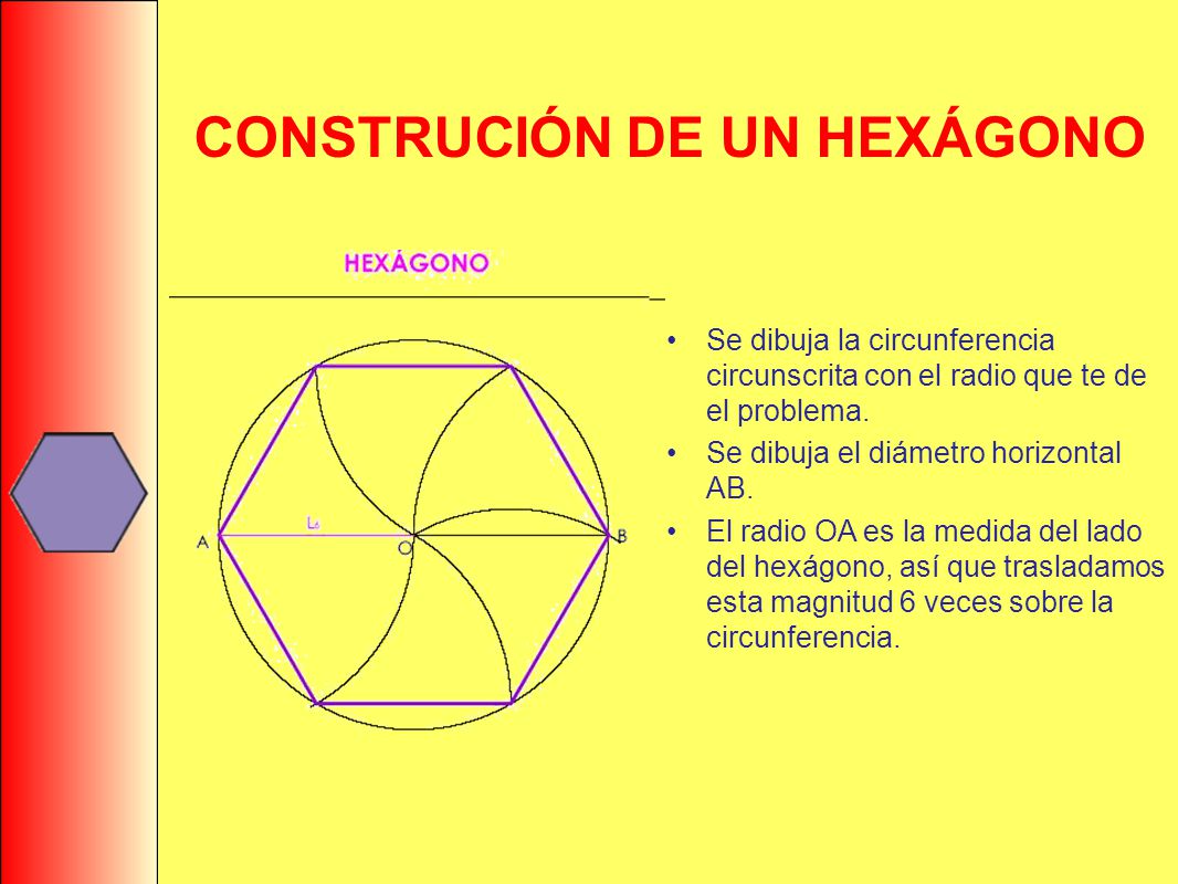 CONSTRUCIÓN DE UN HEXÁGONO