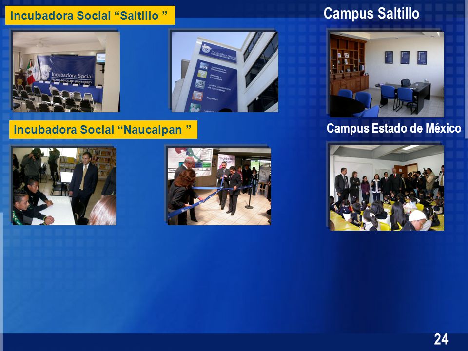 Campus Saltillo Campus Estado de México Incubadora Social Saltillo