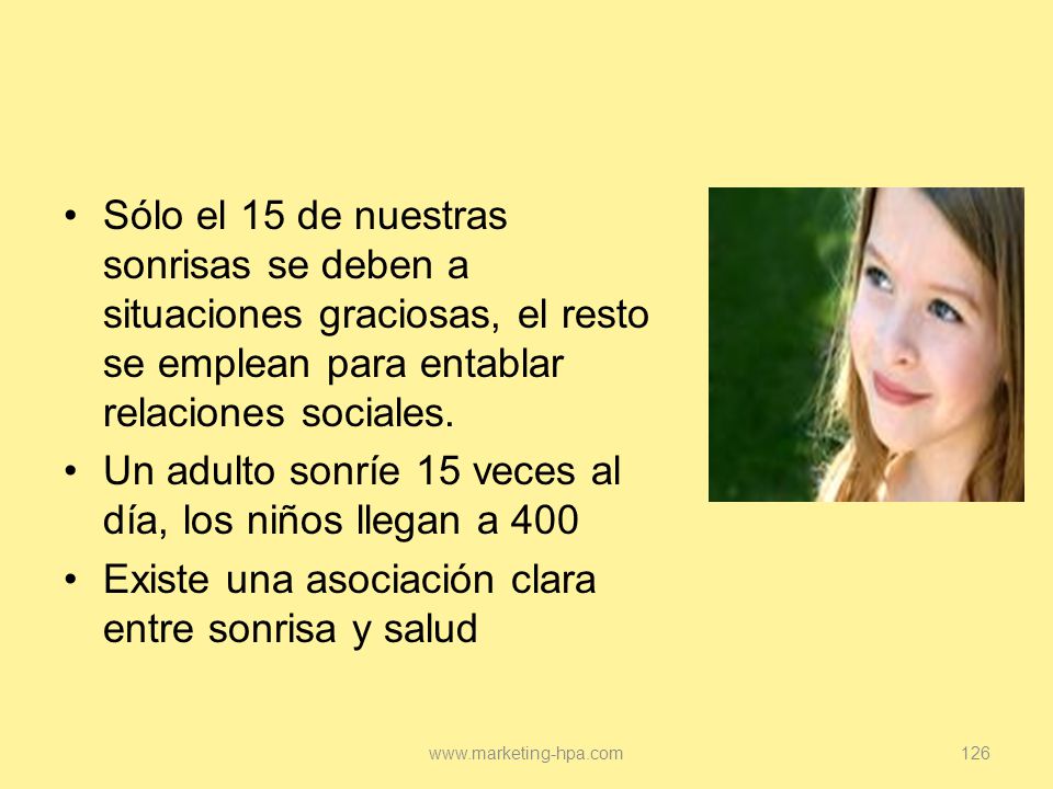 Un adulto sonríe 15 veces al día, los niños llegan a 400