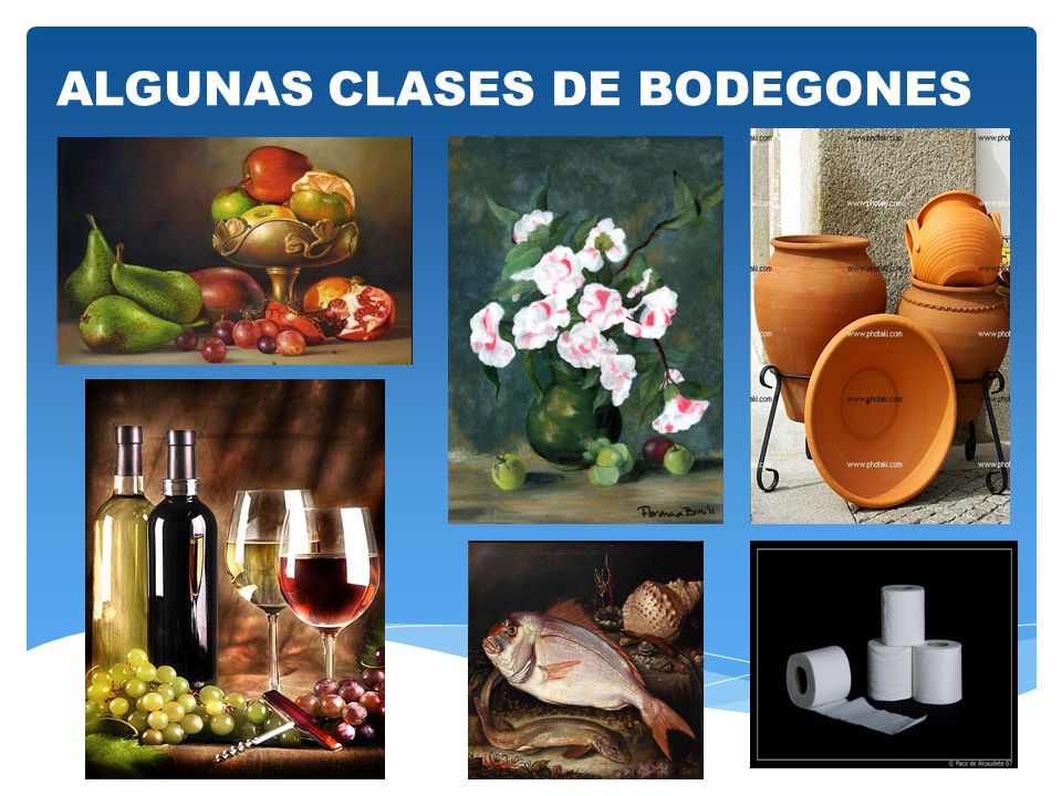 ALGUNAS CLASES DE BODEGONES