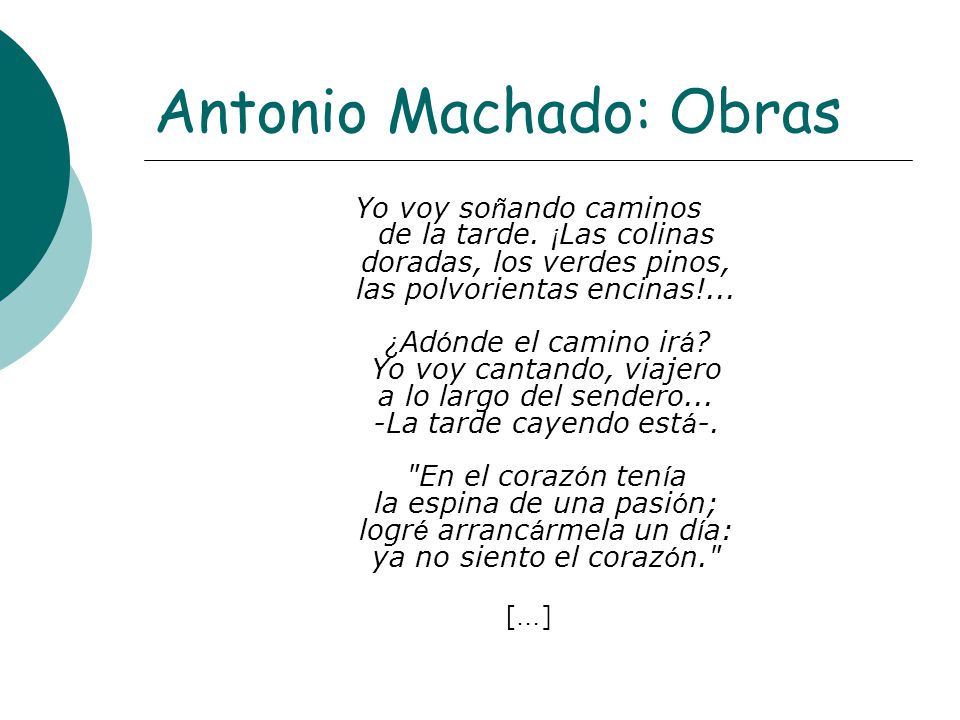 Antonio Machado: Obras
