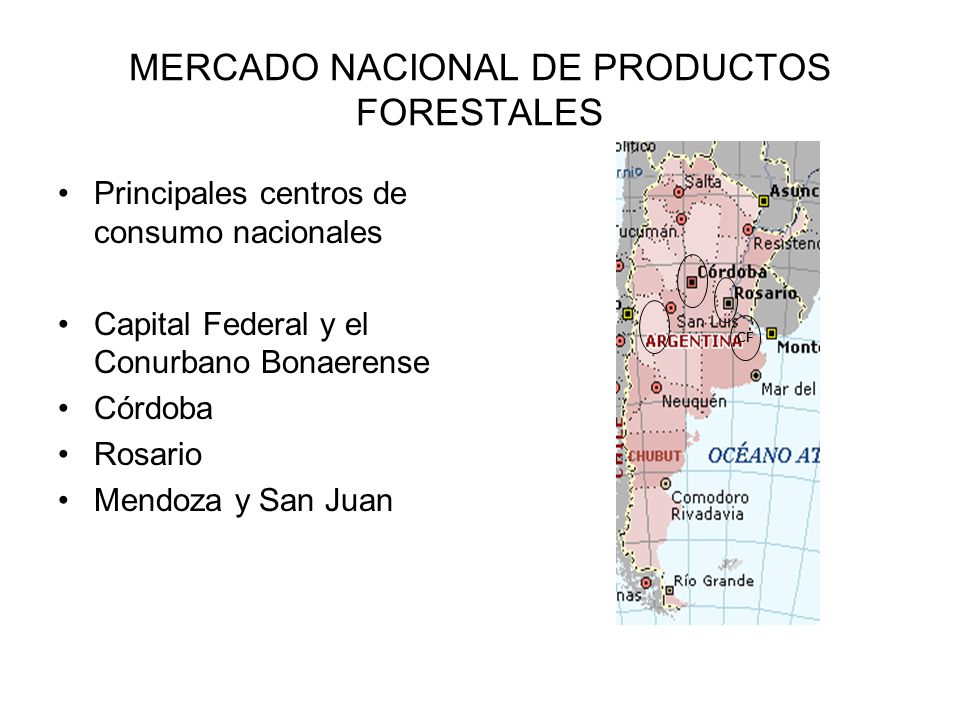 MERCADO NACIONAL DE PRODUCTOS FORESTALES