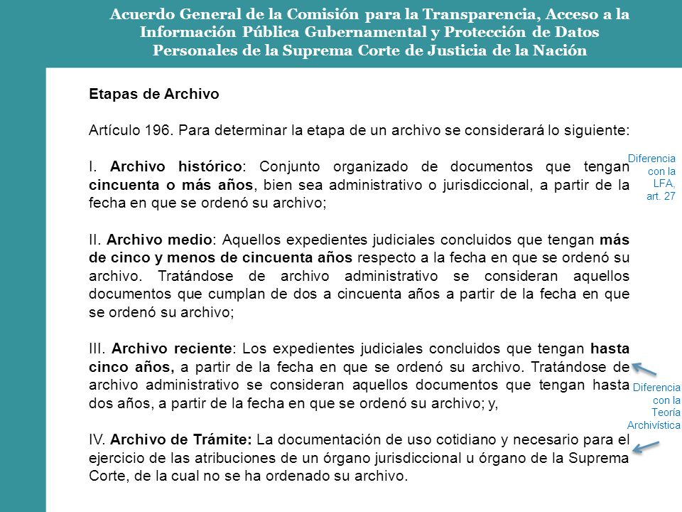 Acuerdo General de la Comisión para la Transparencia, Acceso a la Información Pública Gubernamental y Protección de Datos Personales de la Suprema Corte de Justicia de la Nación