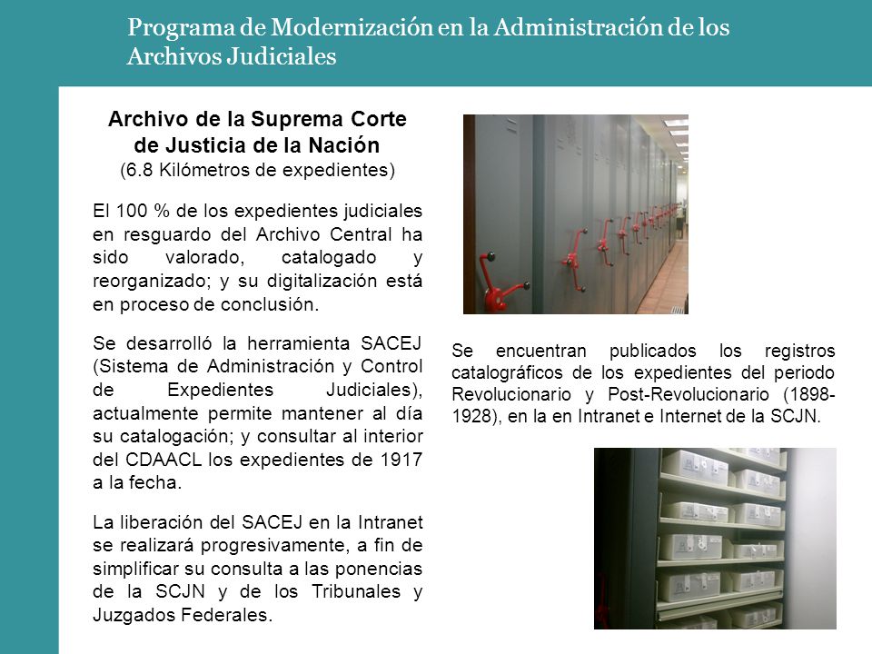 Archivo de la Suprema Corte de Justicia de la Nación