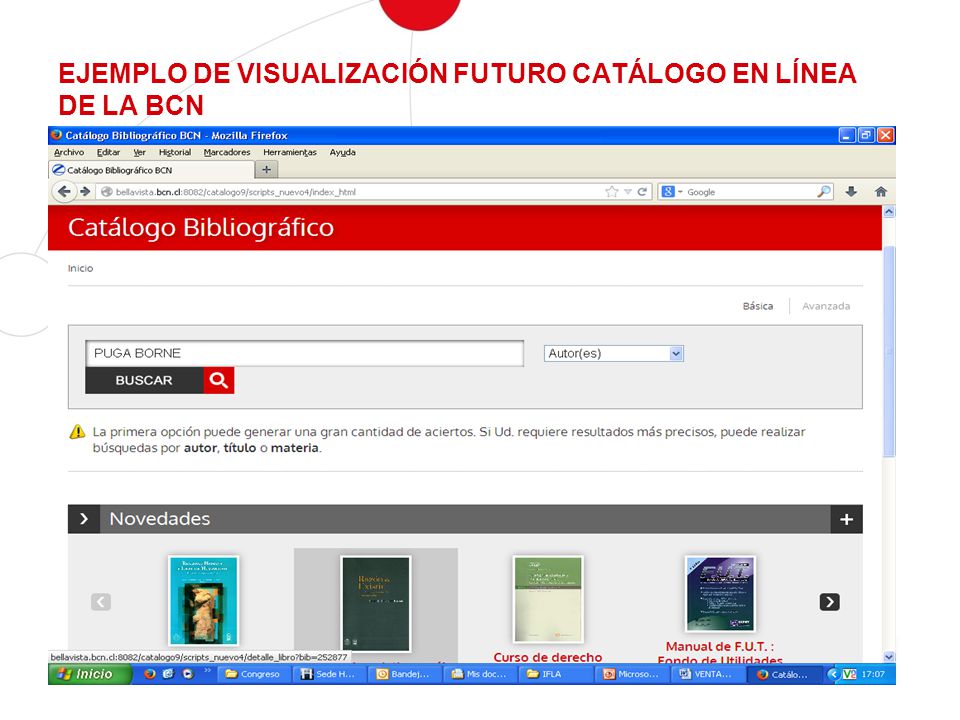 EJEMPLO DE VISUALIZACIÓN FUTURO CATÁLOGO EN LÍNEA DE LA BCN