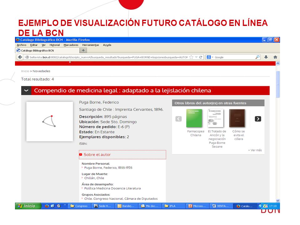 EJEMPLO DE VISUALIZACIÓN FUTURO CATÁLOGO EN LÍNEA DE LA BCN