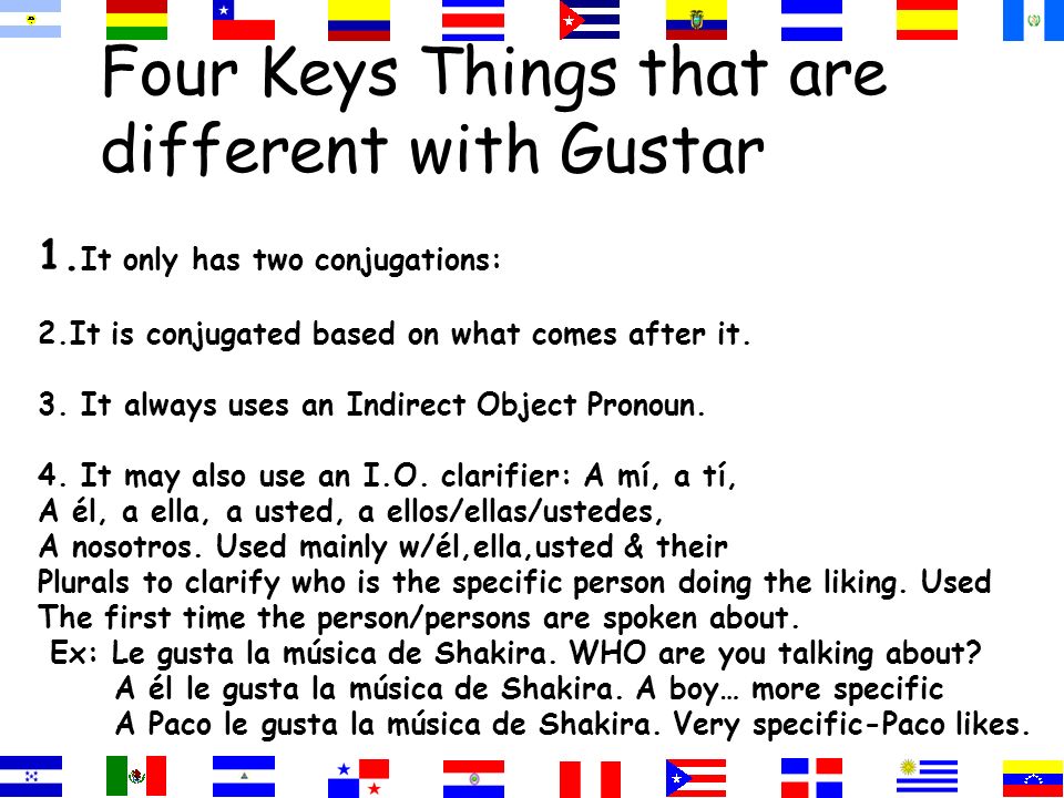 Four Keys Things that are different with Gustar