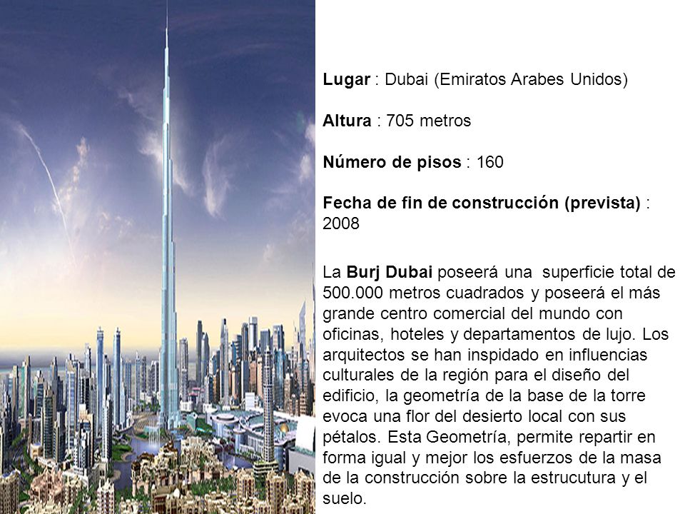 Lugar : Dubai (Emiratos Arabes Unidos)