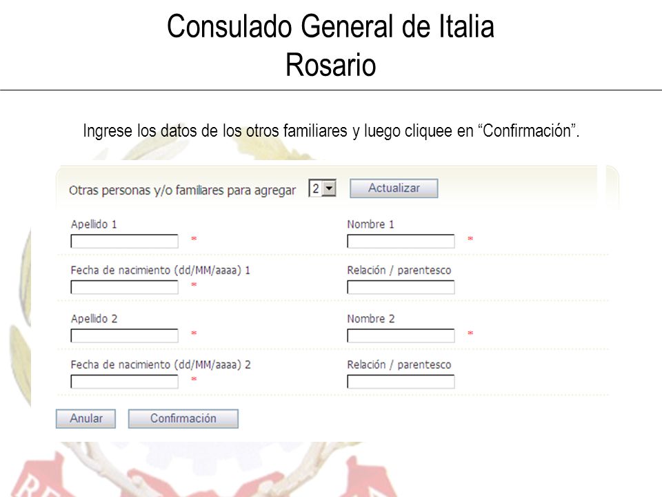 Consulado General de Italia Rosario