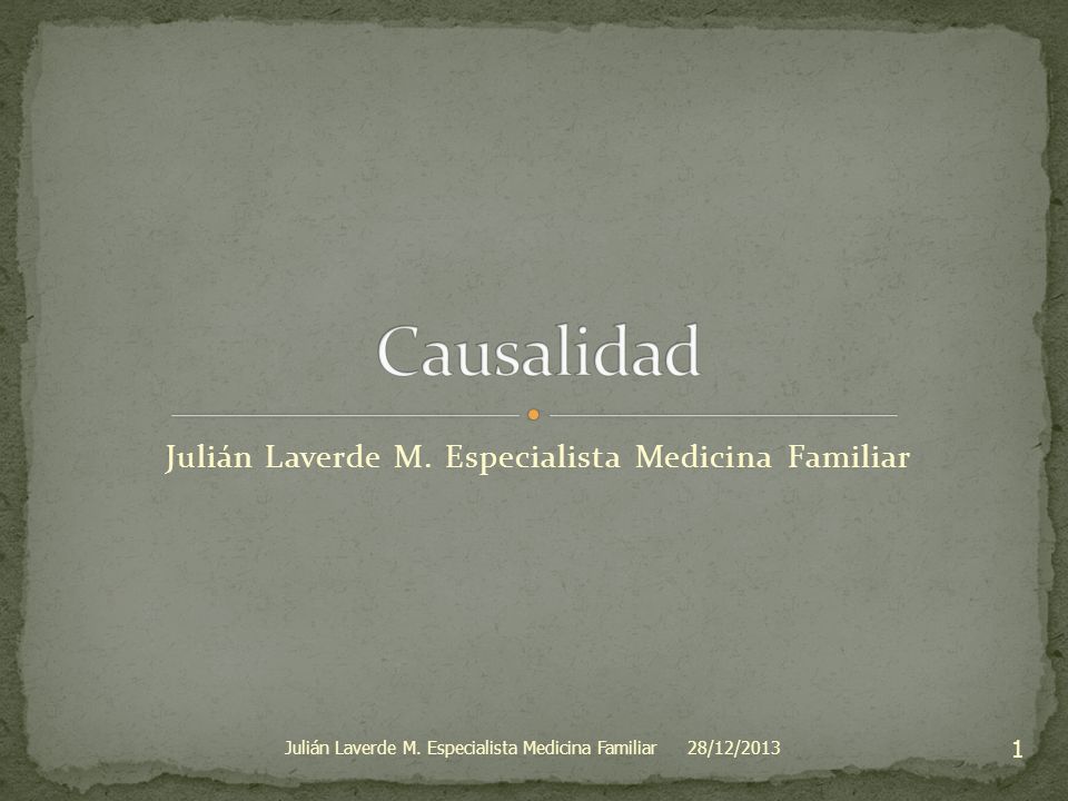 Julián Laverde M. Especialista Medicina Familiar