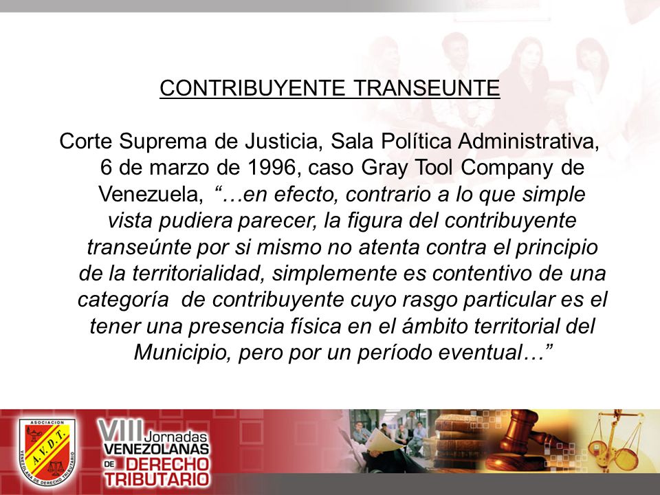CONTRIBUYENTE TRANSEUNTE