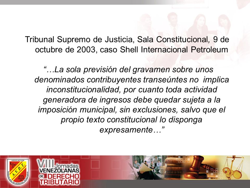 Tribunal Supremo de Justicia, Sala Constitucional, 9 de octubre de 2003, caso Shell Internacional Petroleum