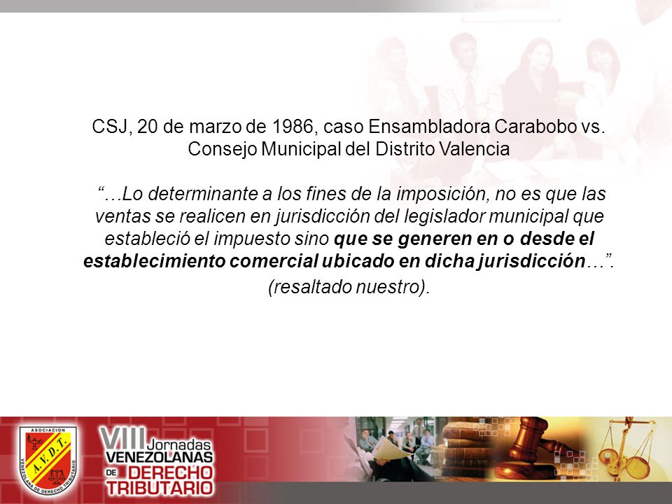 CSJ, 20 de marzo de 1986, caso Ensambladora Carabobo vs