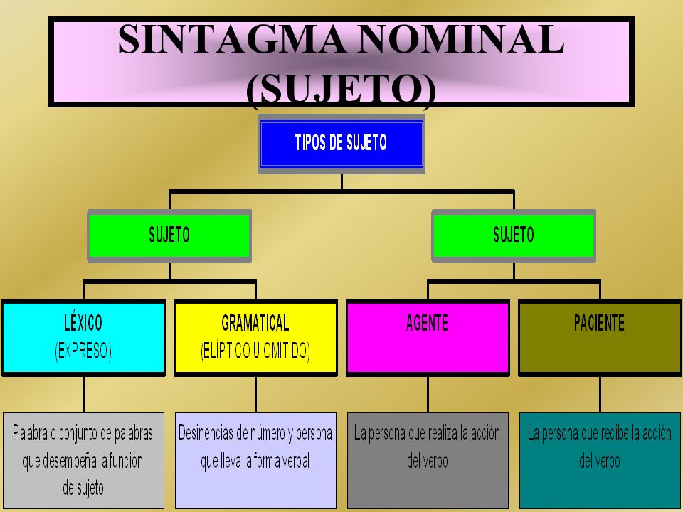 SINTAGMA NOMINAL (SUJETO)