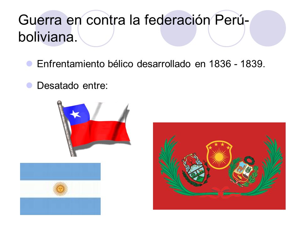Guerra en contra la federación Perú-boliviana.