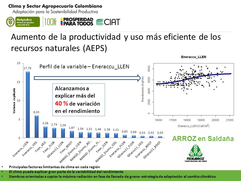 Aumento de la productividad y uso más eficiente de los recursos naturales (AEPS)
