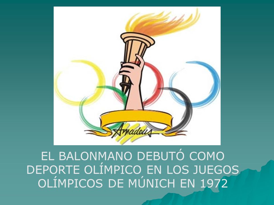 EL BALONMANO DEBUTÓ COMO DEPORTE OLÍMPICO EN LOS JUEGOS OLÍMPICOS DE MÚNICH EN 1972
