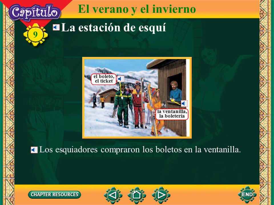 El verano y el invierno La estación de esquí 9