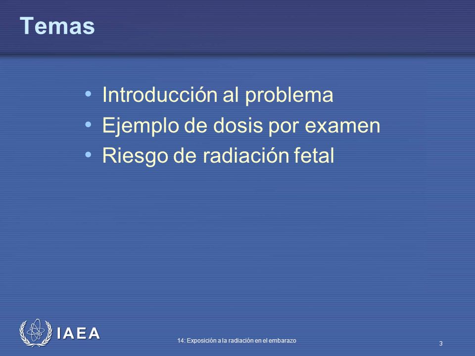 Temas Introducción al problema Ejemplo de dosis por examen