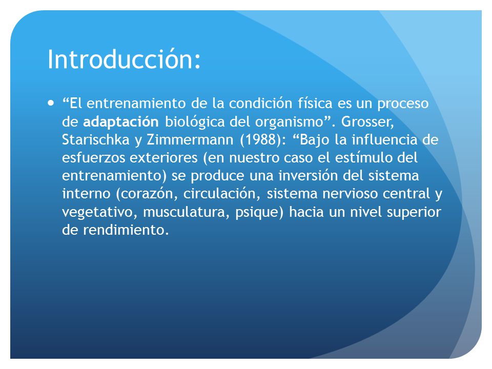 Entrenamiento principio de del proceso de continuidad la