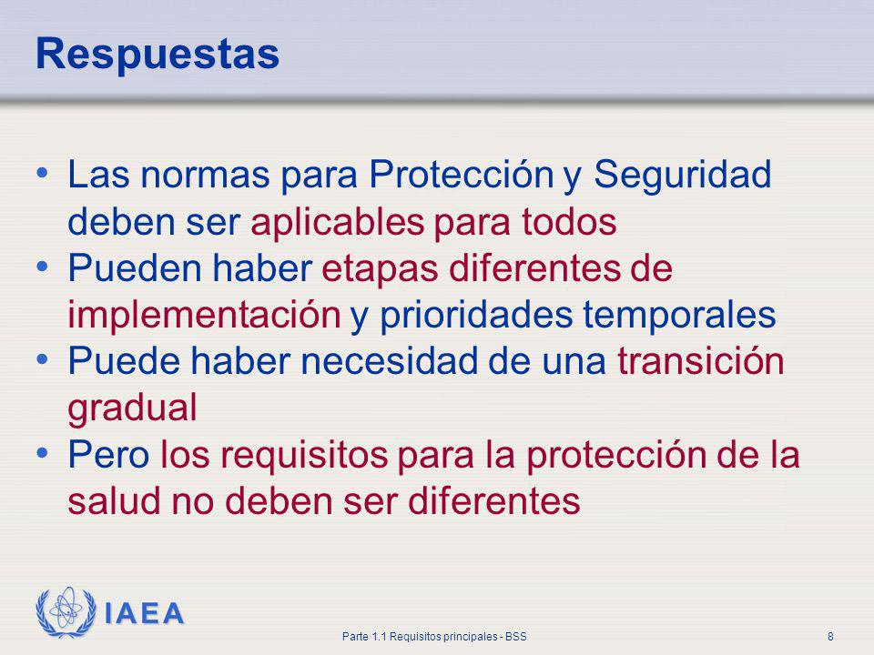 Respuestas Las normas para Protección y Seguridad deben ser aplicables para todos.