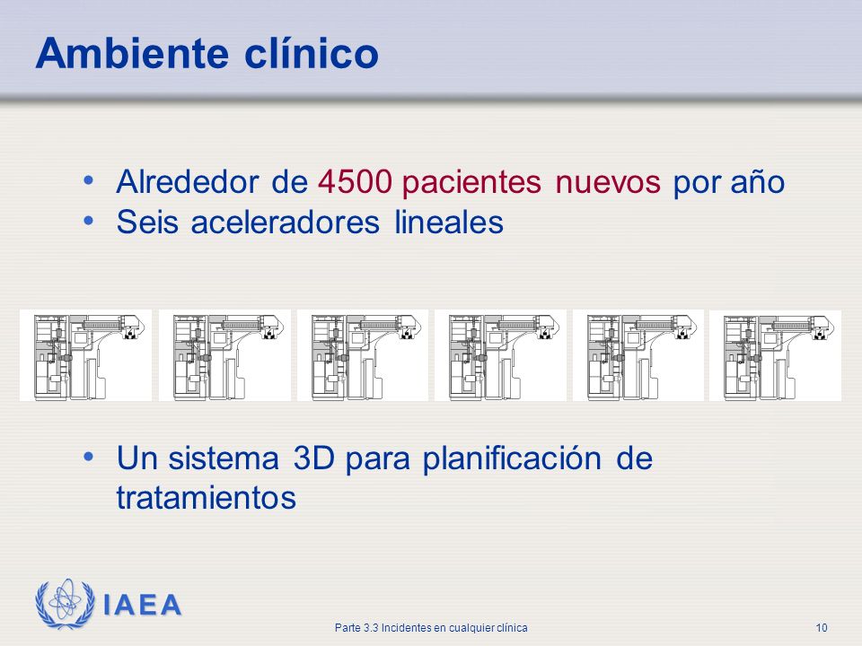 Ambiente clínico Alrededor de 4500 pacientes nuevos por año