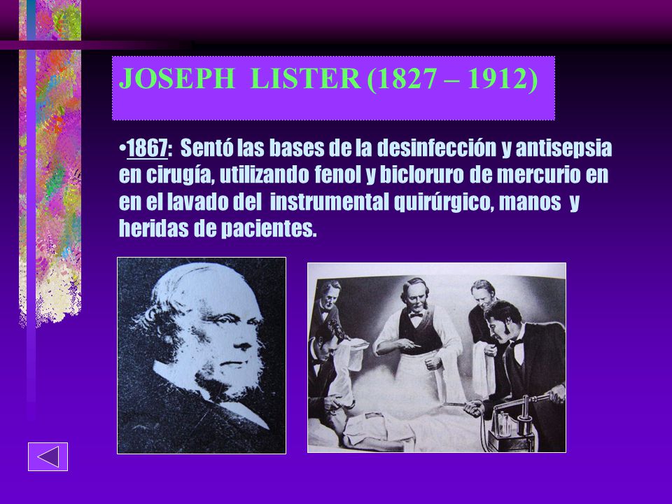 JOSEPH LISTER (1827 – 1912)