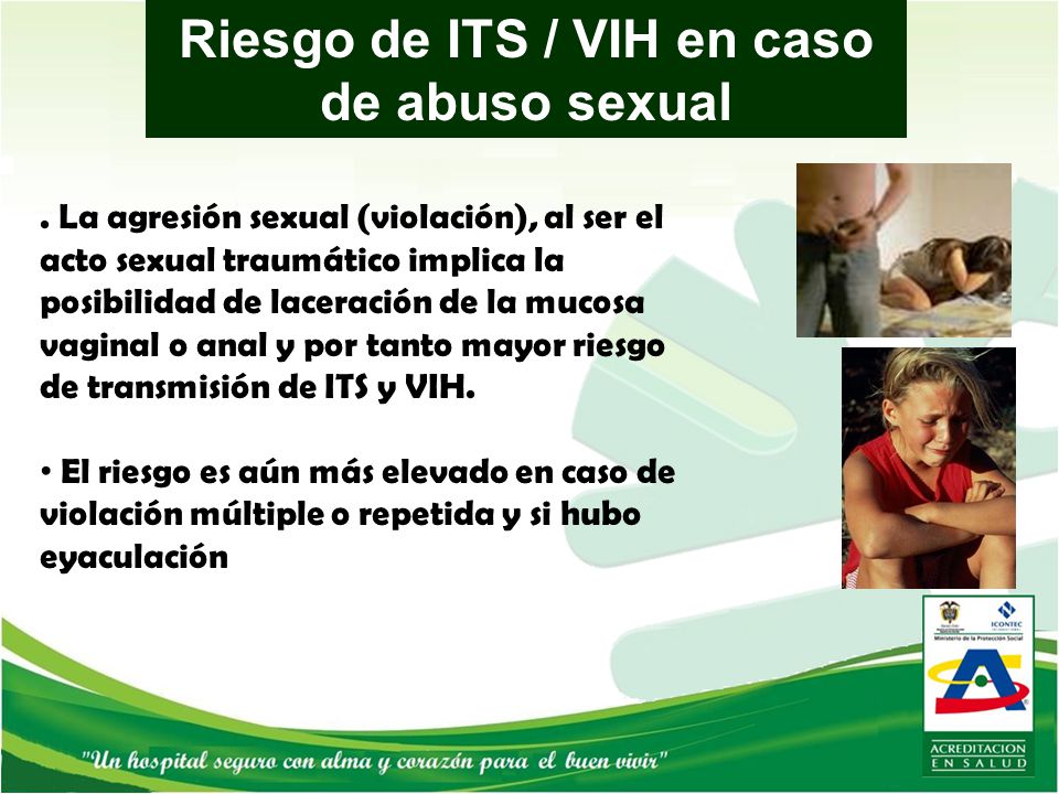 Riesgo de ITS / VIH en caso de abuso sexual