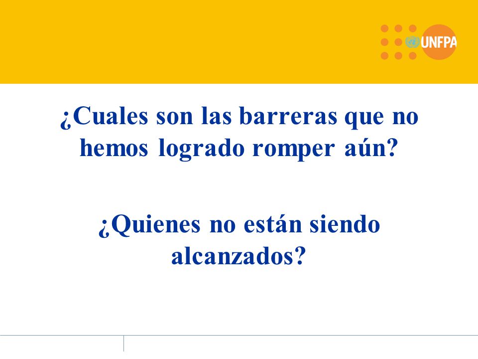 ¿Cuales son las barreras que no hemos logrado romper aún