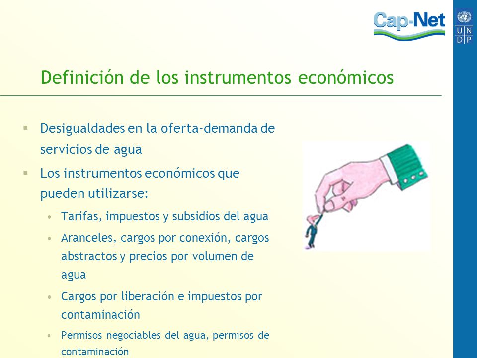 Definición de los instrumentos económicos
