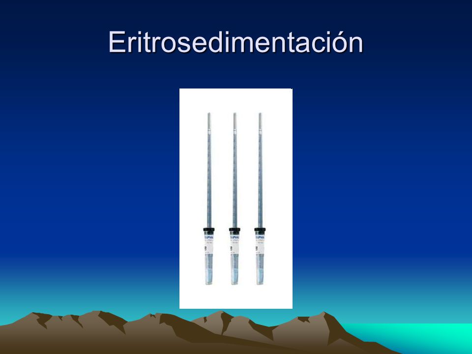 Eritrosedimentación