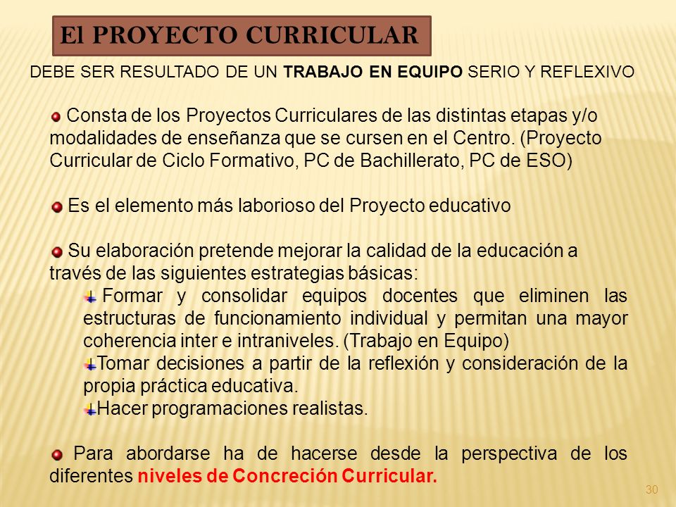 DEBE SER RESULTADO DE UN TRABAJO EN EQUIPO SERIO Y REFLEXIVO