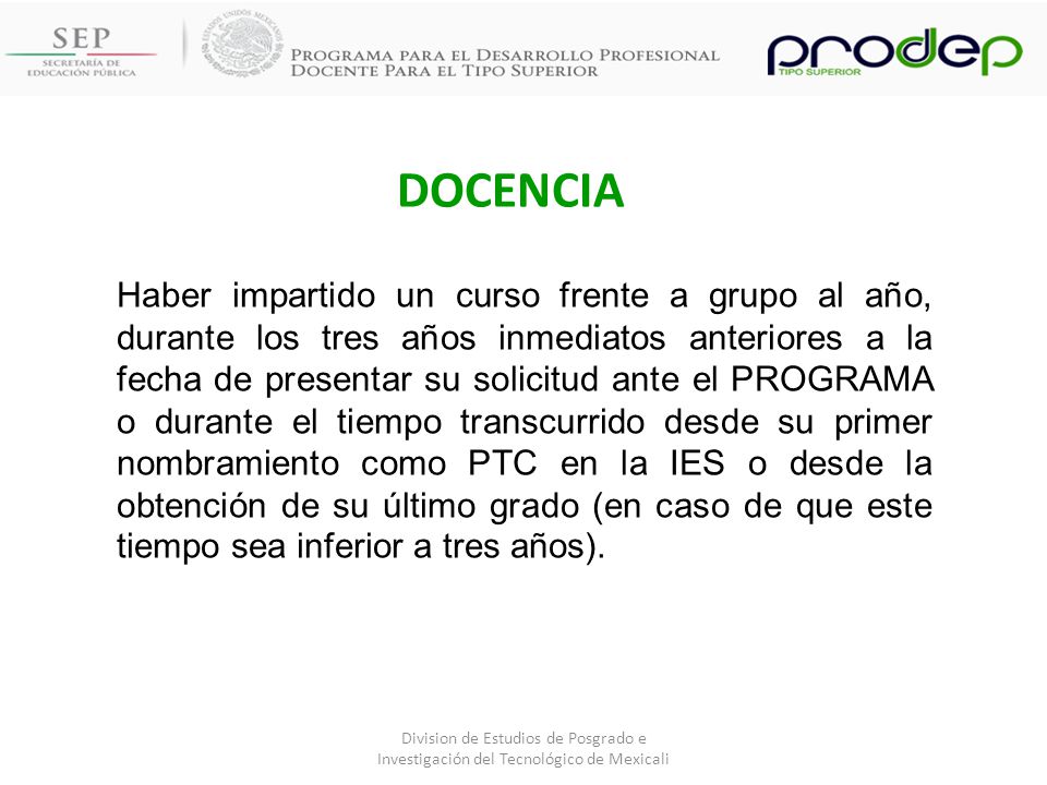 DOCENCIA