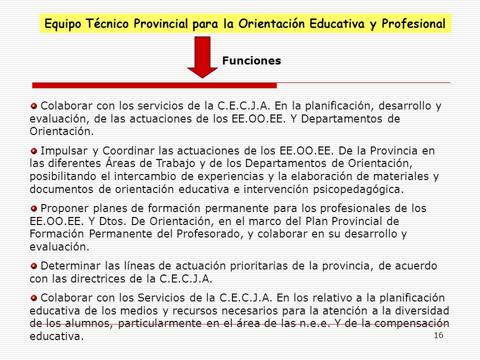 Equipo Técnico Provincial para la Orientación Educativa y Profesional