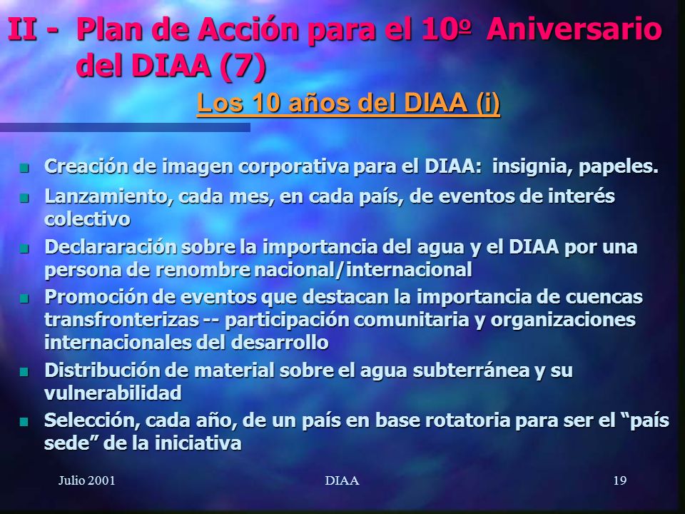II - Plan de Acción para el 10o Aniversario del DIAA (7)