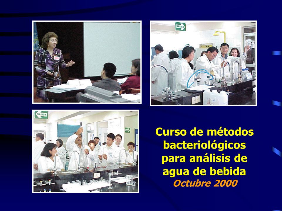 Curso de métodos bacteriológicos para análisis de agua de bebida