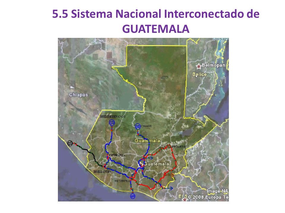 5.5 Sistema Nacional Interconectado de GUATEMALA