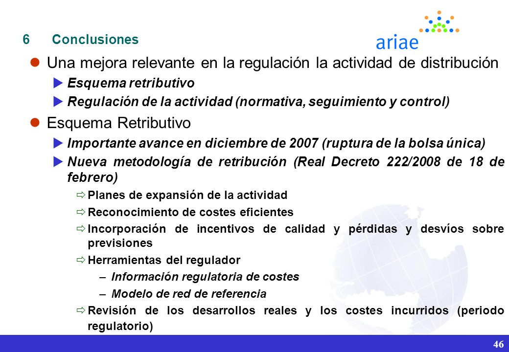 Una mejora relevante en la regulación la actividad de distribución