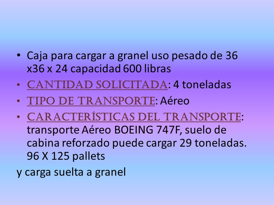 Caja para cargar a granel uso pesado de 36 x36 x 24 capacidad 600 libras