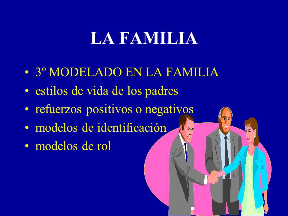 LA FAMILIA 3º MODELADO EN LA FAMILIA estilos de vida de los padres