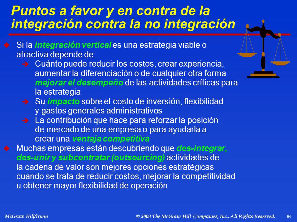 Puntos a favor y en contra de la integración contra la no integración