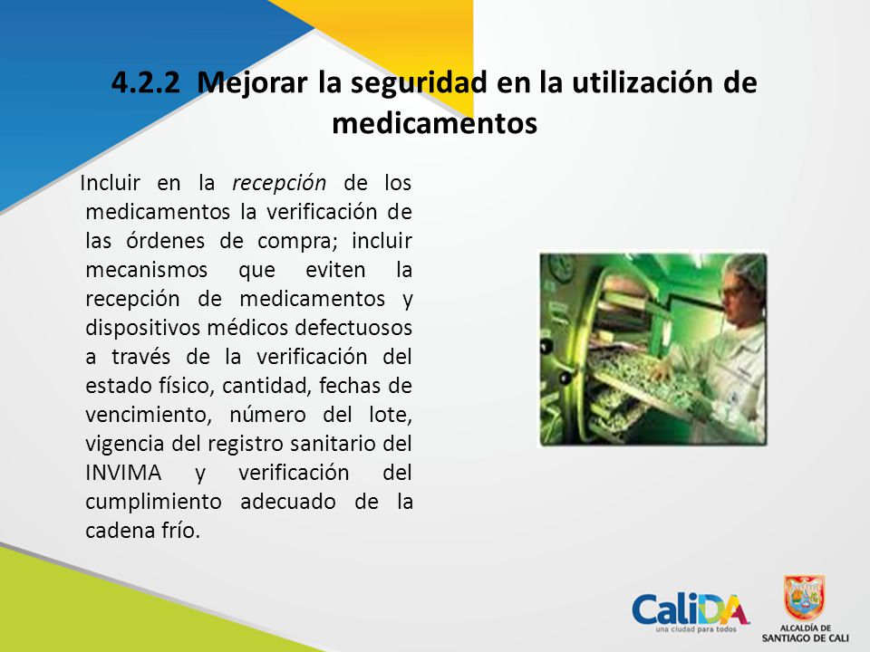 4.2.2 Mejorar la seguridad en la utilización de medicamentos